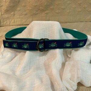 Leather Man preppy frog belt